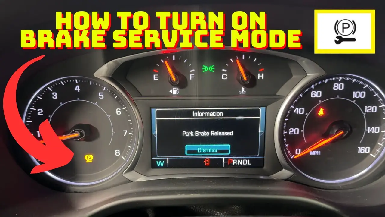 19 f150 rear brake service mode